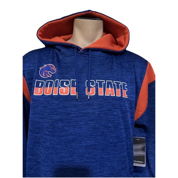 NEW Boise State BSU Broncos Colosseum Hoodie Blue Hoodie Sweatshirt Men's L - Picture 2 of 12